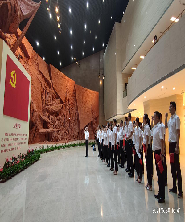 徽盐地产集团开展“追忆历史，，，，，，重温入党自愿书”主题活动